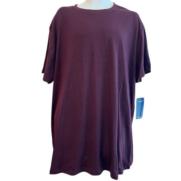 Straight Faded NY Mens XXLT XXL Tall Short Sleeve T Shirt NWT Plumb Maroon - Picture 1 of 5